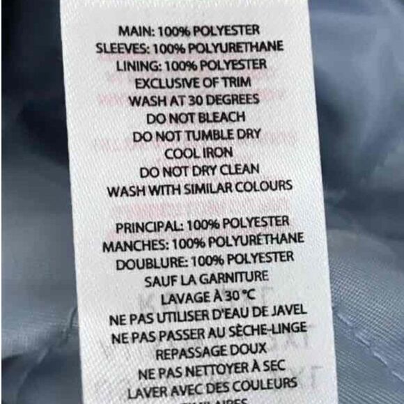 BoohooMAN Blue & White Varsity Bomber Jacket 2XL NWT - Picture 7 of 7